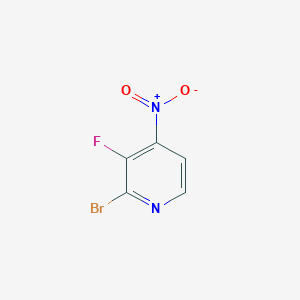 2-Bromo-3-fluoro-4-nitropyridine chemical structure (CAS 1807072-92-9)