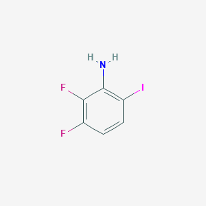 2,3-Difluoro-6-iodoaniline chemical structure (CAS 1807085-17-1)