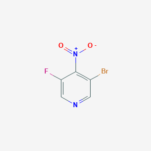 3-Bromo-5-fluoro-4-nitropyridine chemical structure (CAS 1807155-85-6)