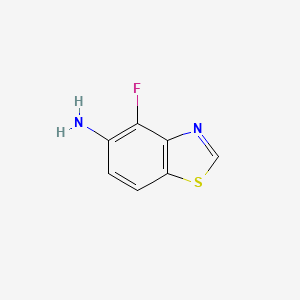 4-Fluorobenzo[d]thiazol-5-amine chemical structure (CAS 1807159-70-1)