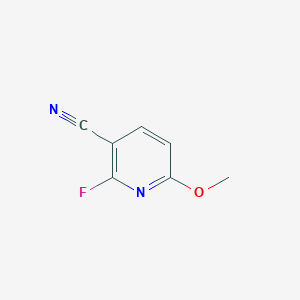 2-Fluoro-6-methoxynicotinonitrile chemical structure (CAS 1807173-46-1)