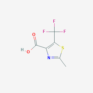 2-Methyl-5-(trifluoromethyl)thiazole-4-carboxylic acid chemical structure (CAS 1807361-06-3)