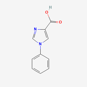 1-Phenyl-1H-imidazole-4-carboxylic acid chemical structure (CAS 18075-64-4)