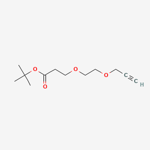tert-Butyl 3-(2-(prop-2-yn-1-yloxy)ethoxy)propanoate chemical structure (CAS 1807503-80-5)