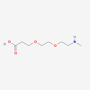 3-(2-(2-(Methylamino)ethoxy)ethoxy)propanoic acid chemical structure (CAS 1807503-87-2)