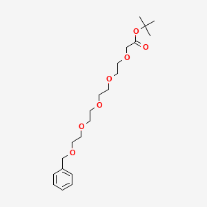 tert-Butyl 1-phenyl-2,5,8,11,14-pentaoxahexadecan-16-oate chemical structure (CAS 1807503-89-4)