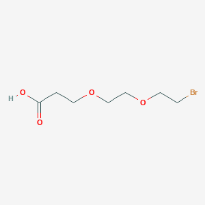 3-(2-(2-Bromoethoxy)ethoxy)propanoic acid chemical structure (CAS 1807503-92-9)