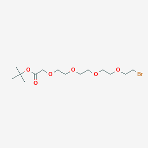 tert-Butyl 14-bromo-3,6,9,12-tetraoxatetradecanoate chemical structure (CAS 1807505-29-8)
