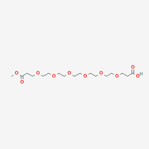 3-Oxo-2,6,9,12,15,18,21-heptaoxatetracosan-24-oic acid chemical structure (CAS 1807512-38-4)