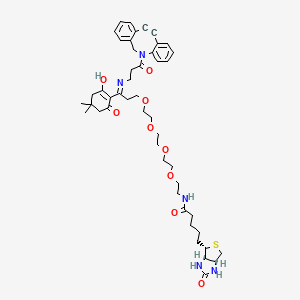 rel-Dde Biotin-PEG4-DBCO chemical structure (CAS 1807512-43-1)