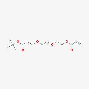 2-(2-(3-(tert-Butoxy)-3-oxopropoxy)ethoxy)ethyl acrylate chemical structure (CAS 1807518-62-2)