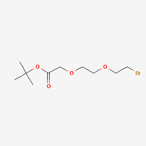 tert-Butyl 2-(2-(2-bromoethoxy)ethoxy)acetate chemical structure (CAS 1807518-63-3)