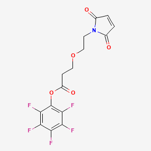 Mal-peg1-pfp chemical structure (CAS 1807530-08-0)