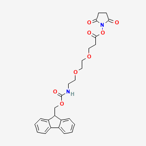 Fmoc-peg2-nhs ester chemical structure (CAS 1807534-85-5)