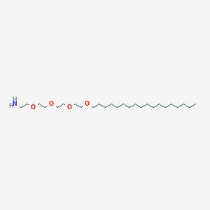 3,6,9,12-Tetraoxatriacontan-1-amine chemical structure (CAS 1807537-36-5)