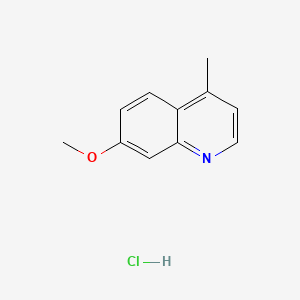 7-Methoxy-4-methylquinoline hydrochloride chemical structure (CAS 1807542-80-8)