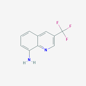 3-(Trifluoromethyl)quinolin-8-amine chemical structure (CAS 1807542-87-5)