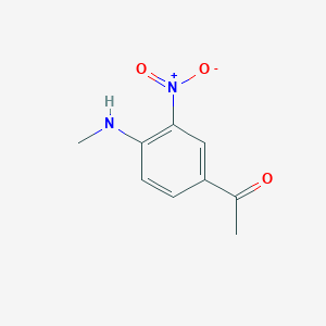 1-(4-(Methylamino)-3-nitrophenyl)ethanone chemical structure (CAS 18076-17-0)