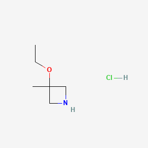 3-Ethoxy-3-methylazetidine hydrochloride chemical structure (CAS 1807872-03-2)