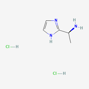 (S)-1-(1H-Imidazol-2-yl)ethan-1-amine dihydrochloride chemical structure (CAS 1807937-63-8)