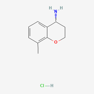 (R)-8-Methylchroman-4-amine hydrochloride chemical structure (CAS 1807940-14-2)
