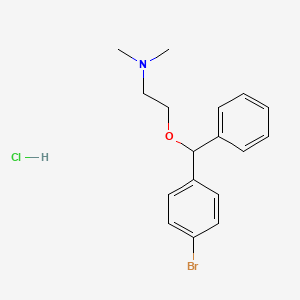 2-((4-Bromophenyl)(phenyl)methoxy)-N,N-dimethylethanamine hydrochloride chemical structure (CAS 1808-12-4)