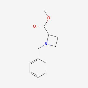 Methyl 1-benzylazetidine-2-carboxylate chemical structure (CAS 18085-37-5)