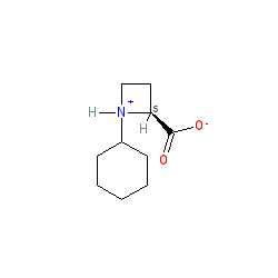 1-Cyclohexylazetidine-2-carboxylic acid chemical structure (CAS 18085-39-7)