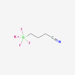 Potassium 3-cyanopropyltrifluoroborate chemical structure (CAS 1809099-12-4)