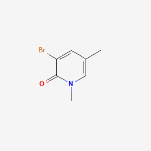 3-Bromo-1,5-dimethylpyridin-2(1H)-one chemical structure (CAS 1809161-41-8)