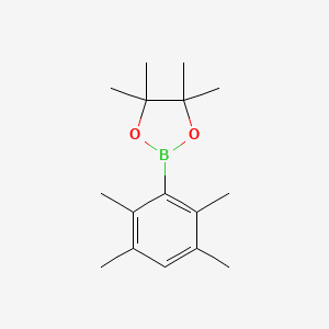 4,4,5,5-Tetramethyl-2-(2,3,5,6-tetramethylphenyl)-1,3,2-dioxaborolane chemical structure (CAS 1809298-90-5)