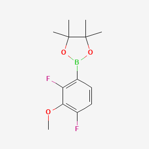 2-(2,4-Difluoro-3-methoxyphenyl)-4,4,5,5-tetramethyl-1,3,2-dioxaborolane chemical structure (CAS 1809298-93-8)