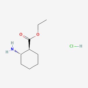 Ethyl (1S,2S)-2-aminocyclohexane-1-carboxylate hydrochloride chemical structure (CAS 180979-18-4)