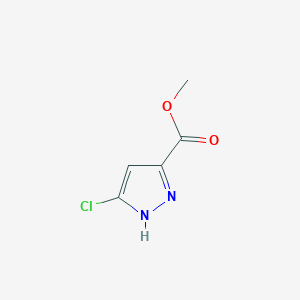 Methyl 5-chloro-1H-pyrazole-3-carboxylate chemical structure (CAS 1810069-85-2)