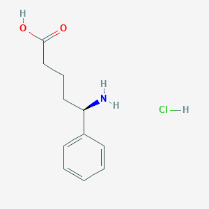 (R)-5-Amino-5-phenylpentanoic acid hydrochloride chemical structure (CAS 1810074-59-9)