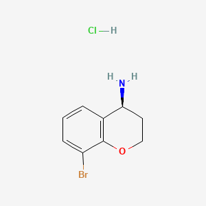 (S)-8-Bromochroman-4-amine hydrochloride chemical structure (CAS 1810074-67-9)