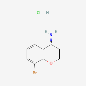 (R)-8-Bromochroman-4-amine hydrochloride chemical structure (CAS 1810074-69-1)