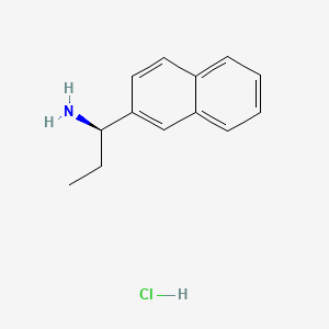 (R)-1-(Naphthalen-2-yl)propan-1-amine hydrochloride chemical structure (CAS 1810074-76-0)