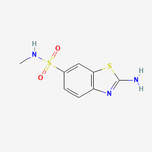 2-Amino-N-methylbenzo[d]thiazole-6-sulfonamide chemical structure (CAS 18101-53-6)