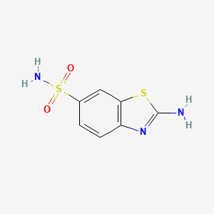 2-Aminobenzo[d]thiazole-6-sulfonamide chemical structure (CAS 18101-58-1)