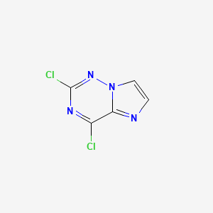2,4-Dichloroimidazo[2,1-f][1,2,4]triazine chemical structure (CAS 1810700-89-0)