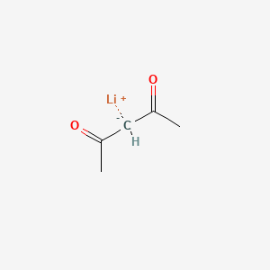Lithium acetylacetonate chemical structure (CAS 18115-70-3)