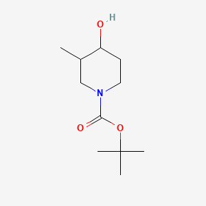 tert-Butyl 4-hydroxy-3-methylpiperidine-1-carboxylate chemical structure (CAS 181269-70-5)