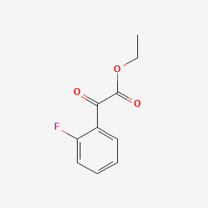 Ethyl 2-(2-fluorophenyl)-2-oxoacetate chemical structure (CAS 1813-93-0)