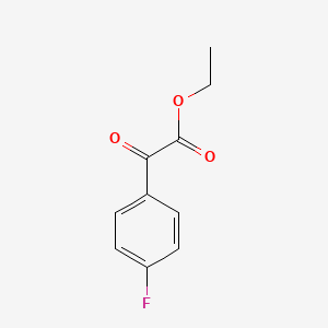 Ethyl 2-(4-fluorophenyl)-2-oxoacetate chemical structure (CAS 1813-94-1)