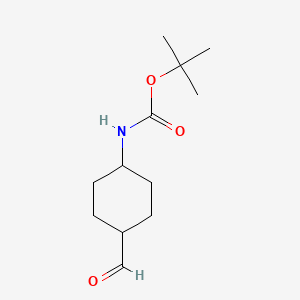 tert-Butyl trans-4-formylcyclohexylcarbamate chemical structure (CAS 181308-57-6)