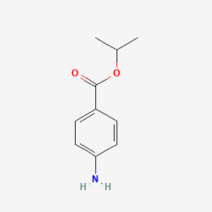 Isopropyl 4-aminobenzoate chemical structure (CAS 18144-43-9)