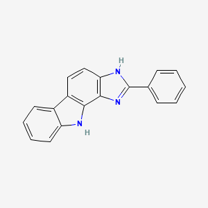 2-Phenyl-1,10-dihydroimidazo[4,5-a]carbazole chemical structure (CAS 1814934-91-2)