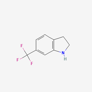 6-(Trifluoromethyl)indoline chemical structure (CAS 181513-29-1)