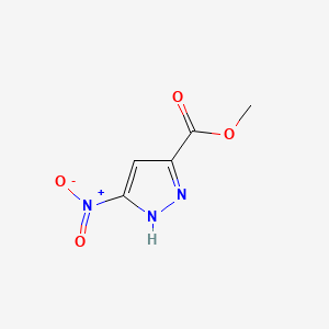 Methyl 5-nitro-1H-pyrazole-3-carboxylate chemical structure (CAS 181585-93-3)